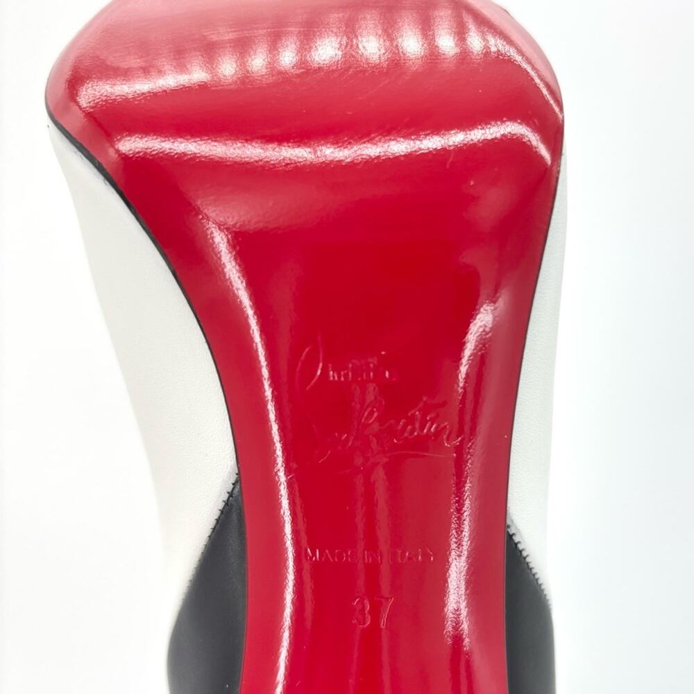 NEW Christian Louboutin Astrilarge Botta 100 Two Tone Over The Knee Boots 37 - Picture 10 of 10